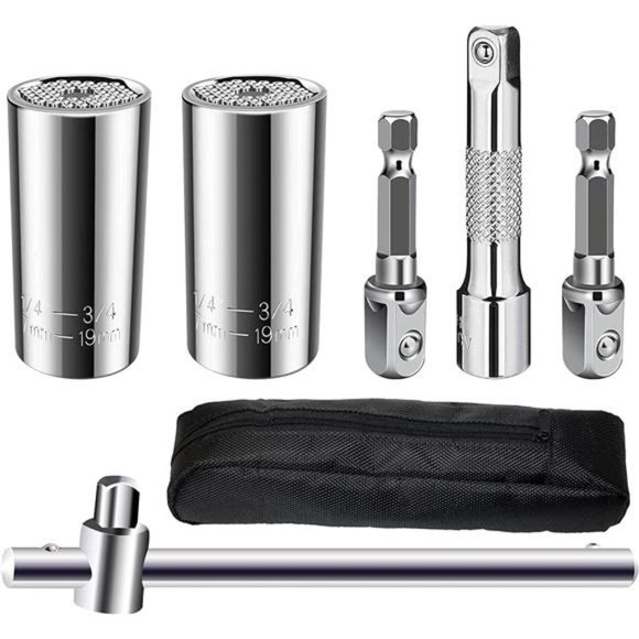Universal Socket Tools Gifts for Men,PANMAX Professional 7mm-19mm Tool Set - Picture 1 of 6
